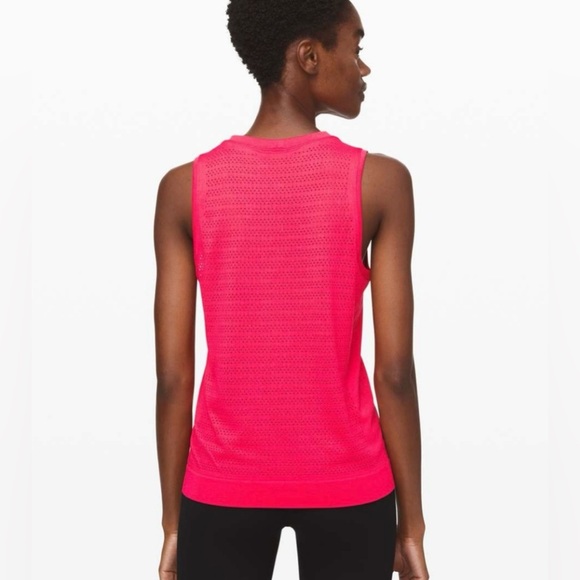 Lululemon Breeze By Muscle Tank II Squad in 
Heartthrob Size 6 - Picture 3 of 11
